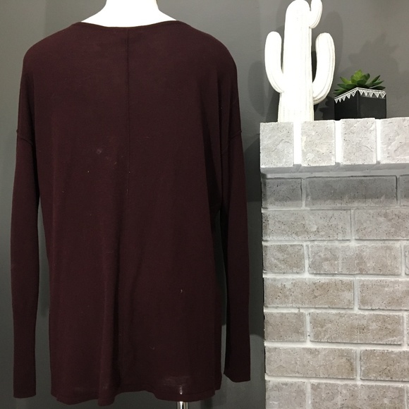 H&M burgundy longsleeve - Picture 3 of 3